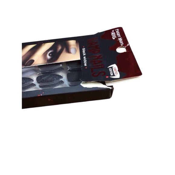 Fright Night By Ardell Halloween Vamp Nails Lot Of 3 Blood Red Vixen Black Widow - Picture 5 of 5